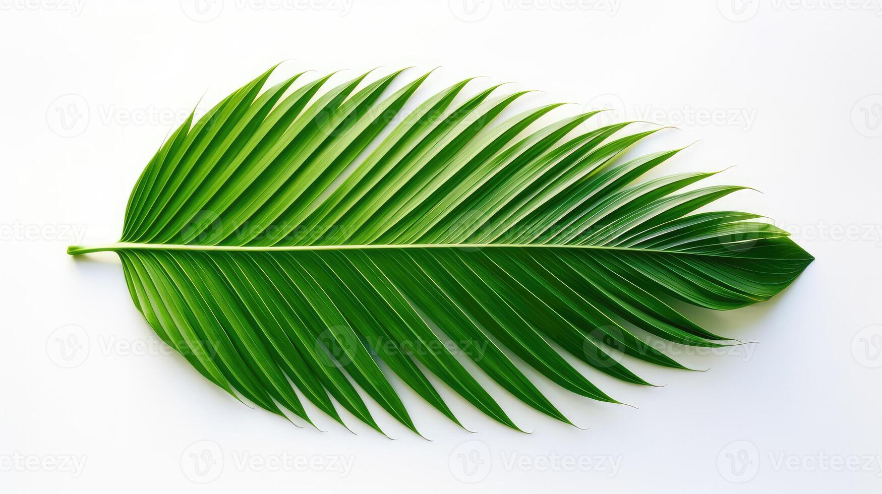 vibrant tropical plant on white photo