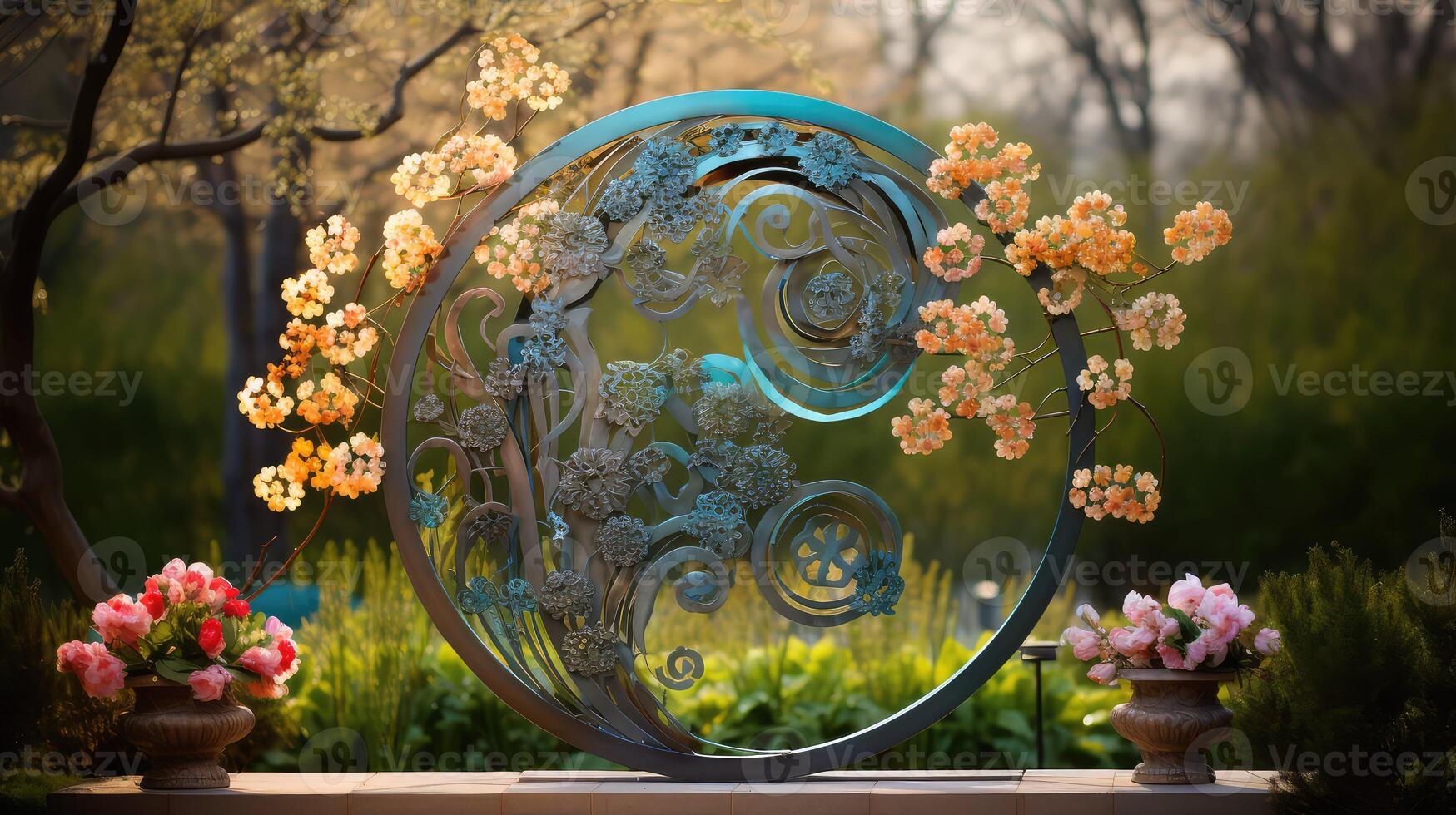 garden spring metal photo