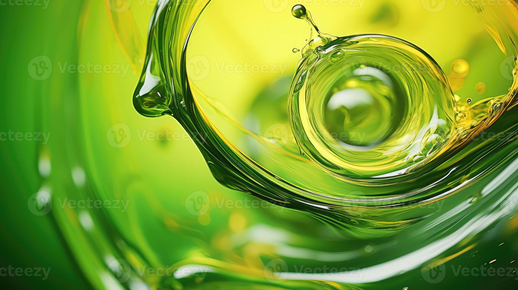 mix green oil drop photo