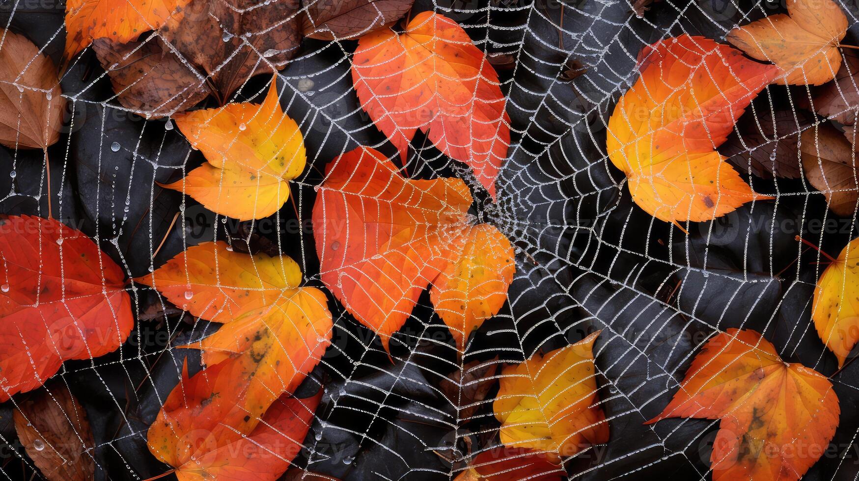 contrast spider web texture photo