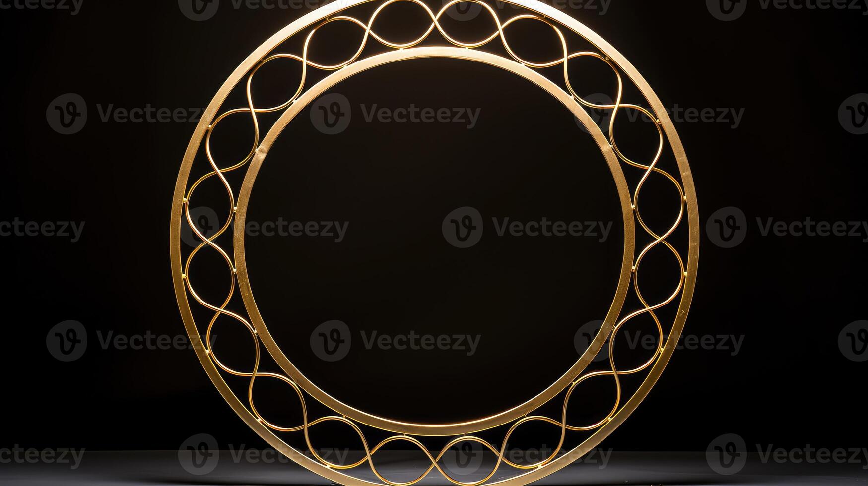 embellish gold circle outline photo