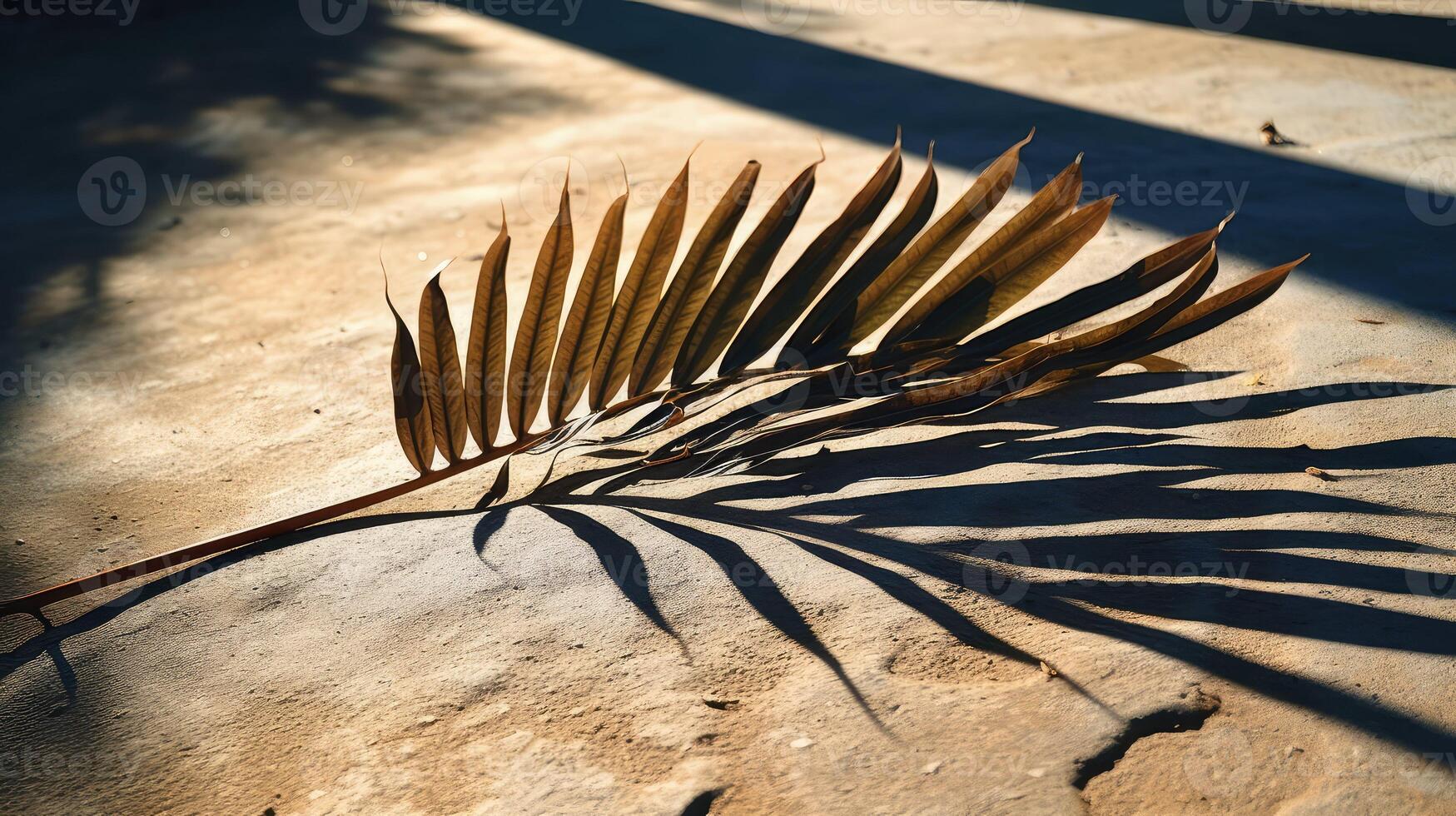 details palm leaves silhouette photo