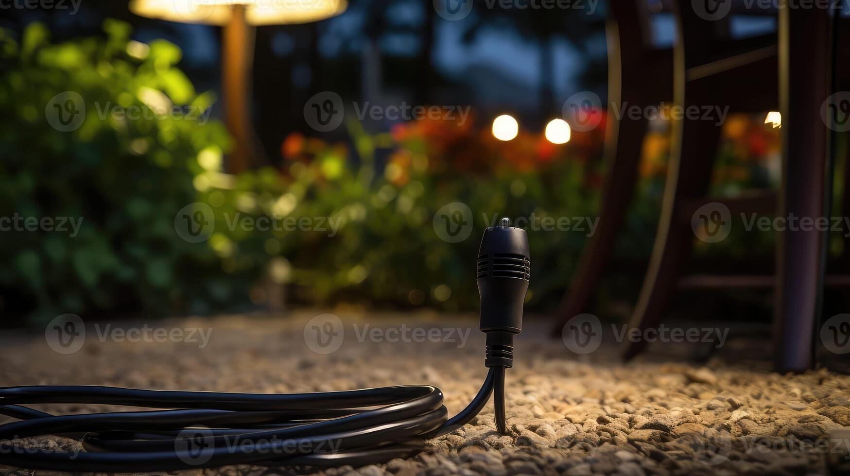 adaptable black power cord photo
