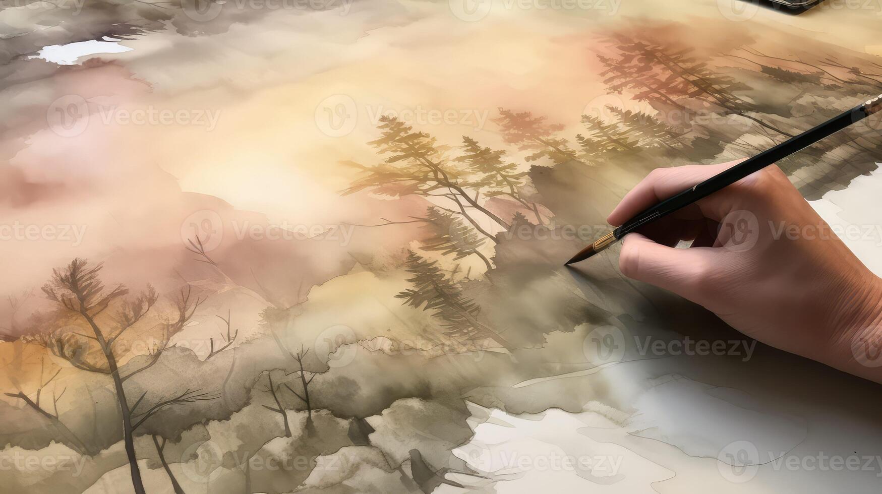 drybrush drawing texture photo