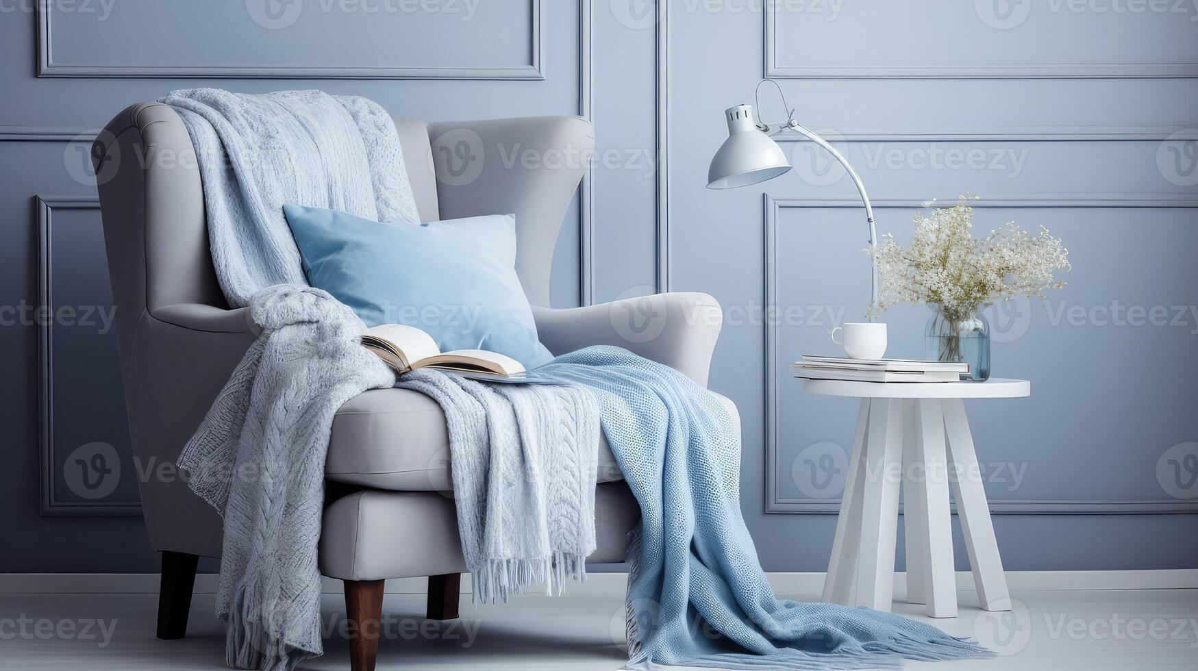 nook blue throw pillows photo