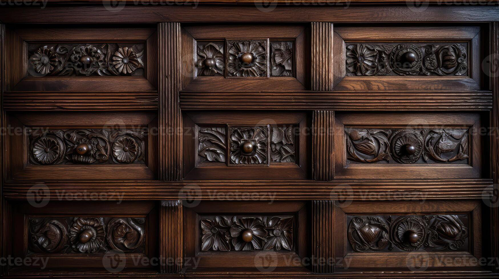 compartments wooden storage photo