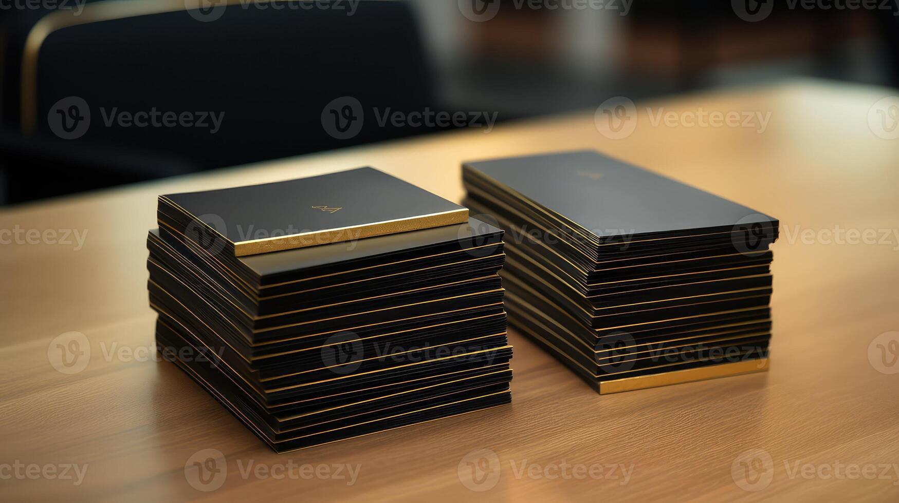 stylish black and gold business cards photo