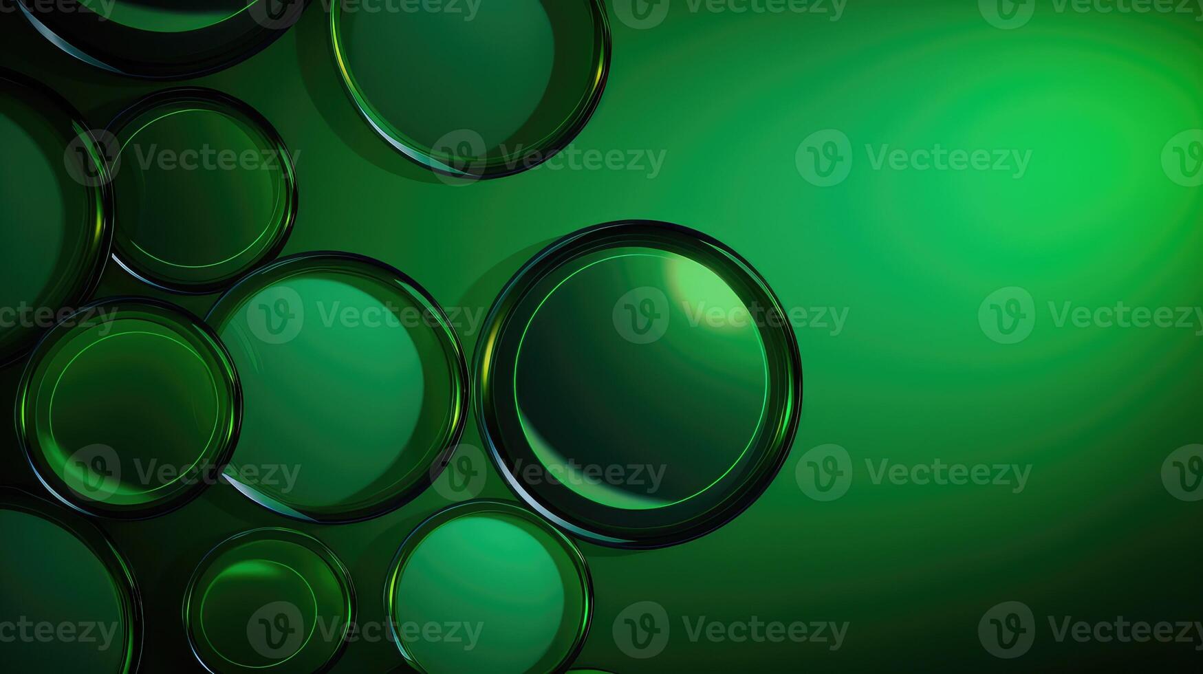 modern green circle background photo