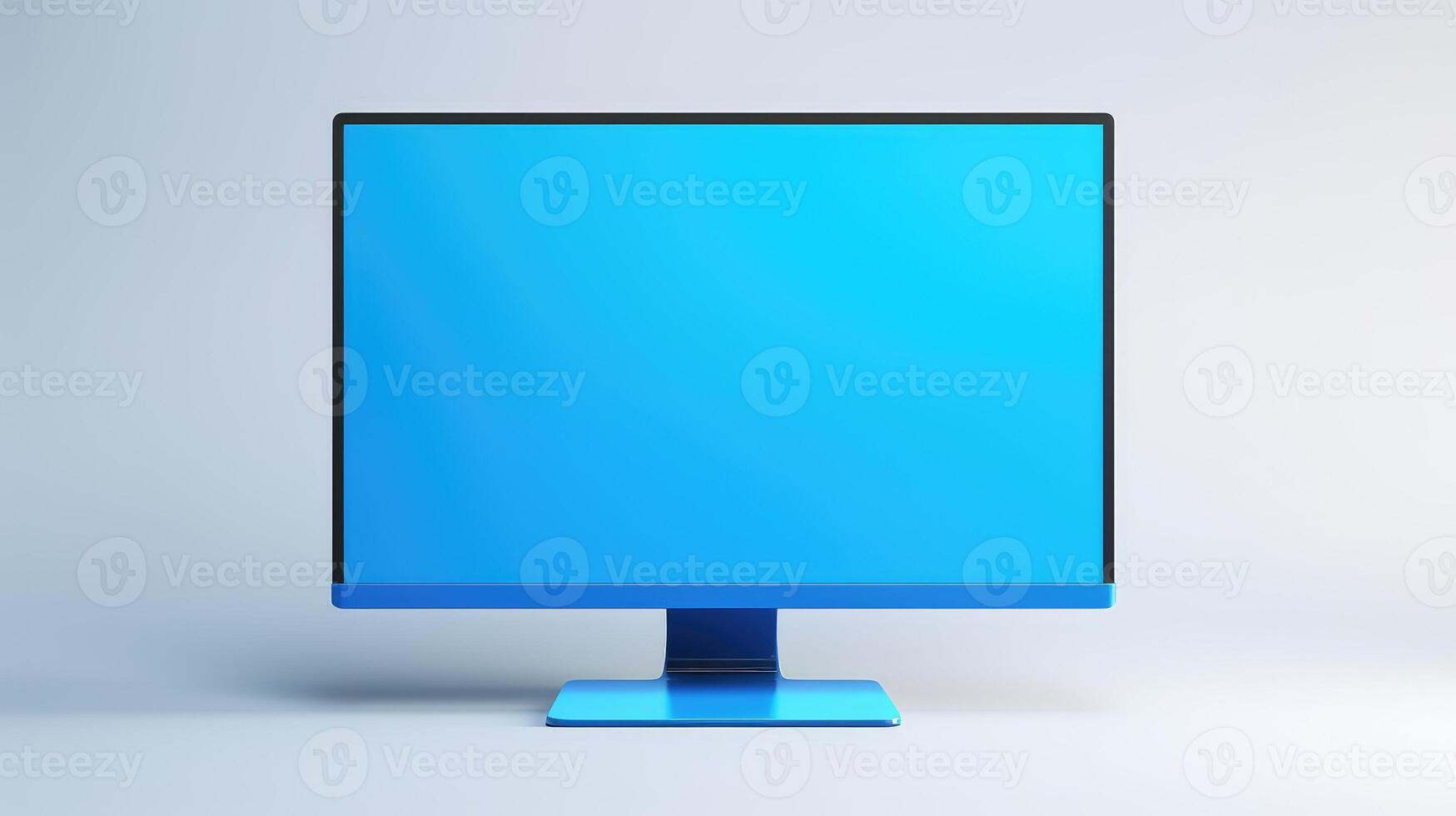 display computer monitor blue photo
