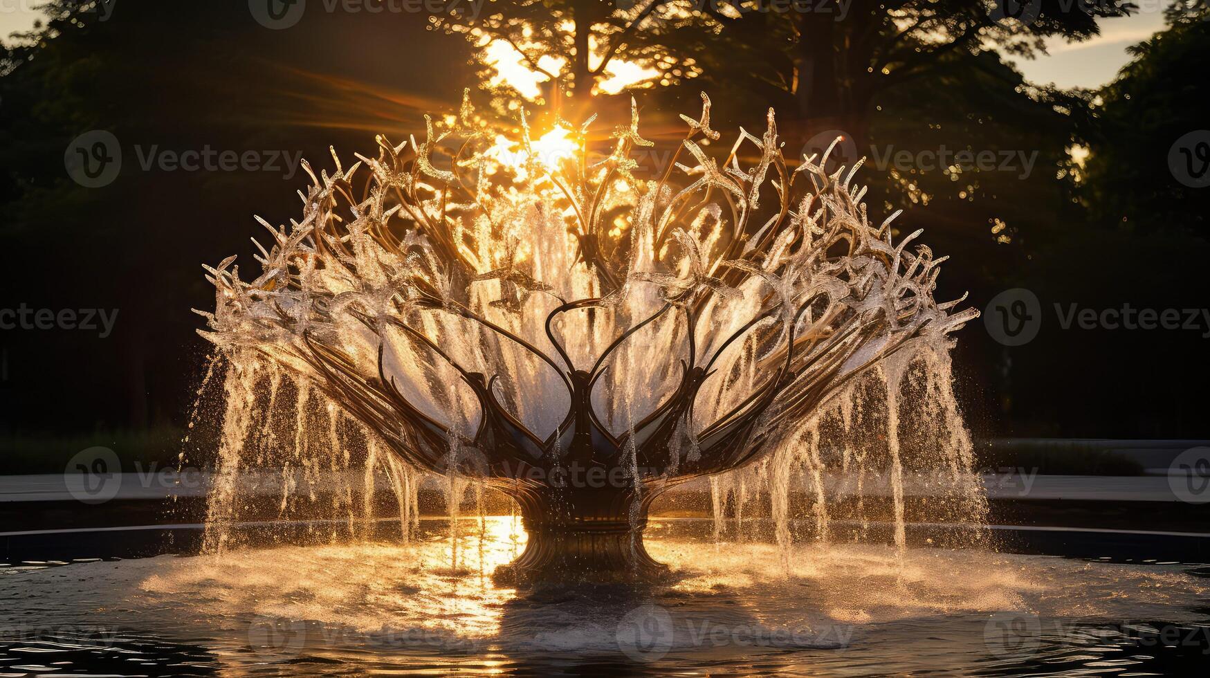 sunlight water crown photo
