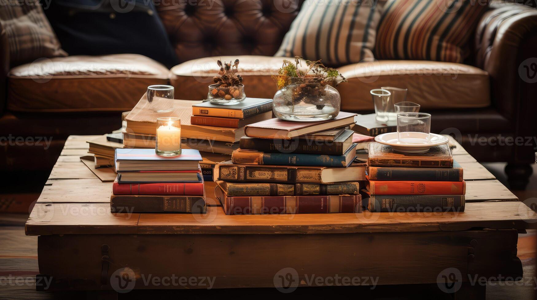 jumble books coffee table photo