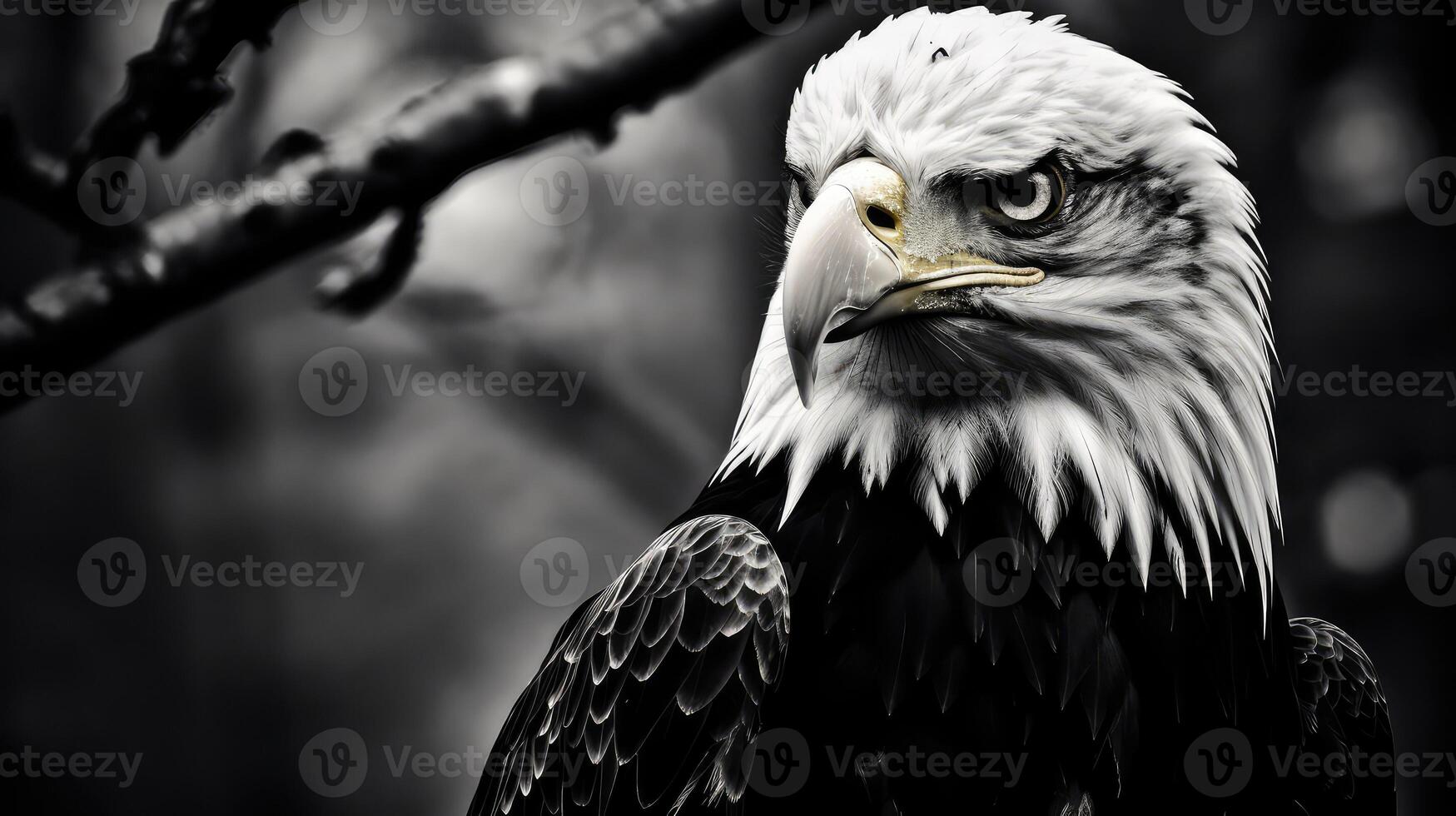 perched black and white birds photo