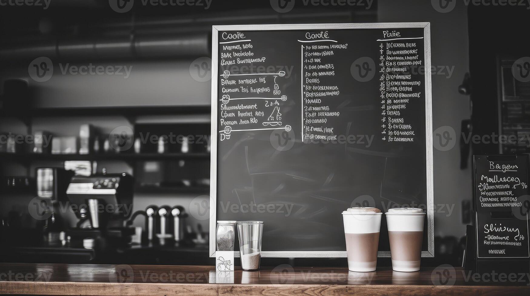 design coffee chalkboard menu photo