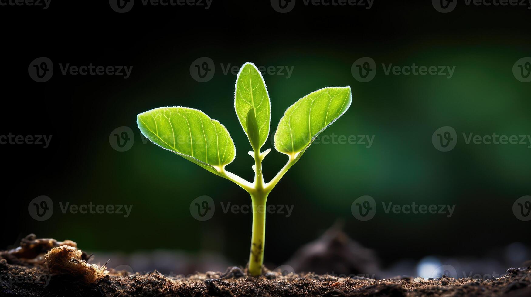 sprout growing leaves photo