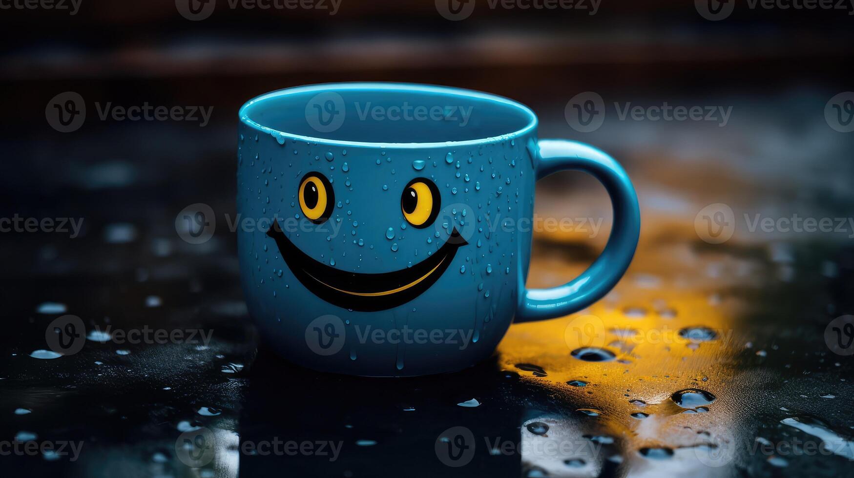 playful black teal smile photo