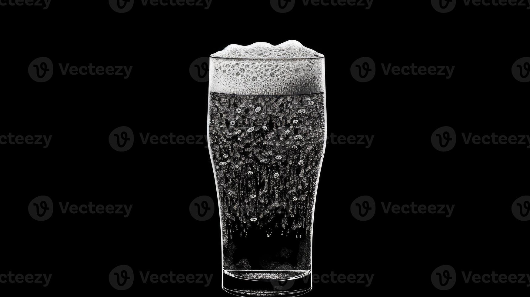 pint draft beer outline photo
