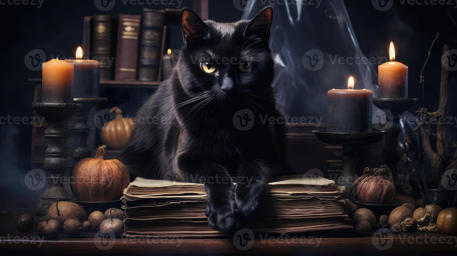 books black cat witch photo