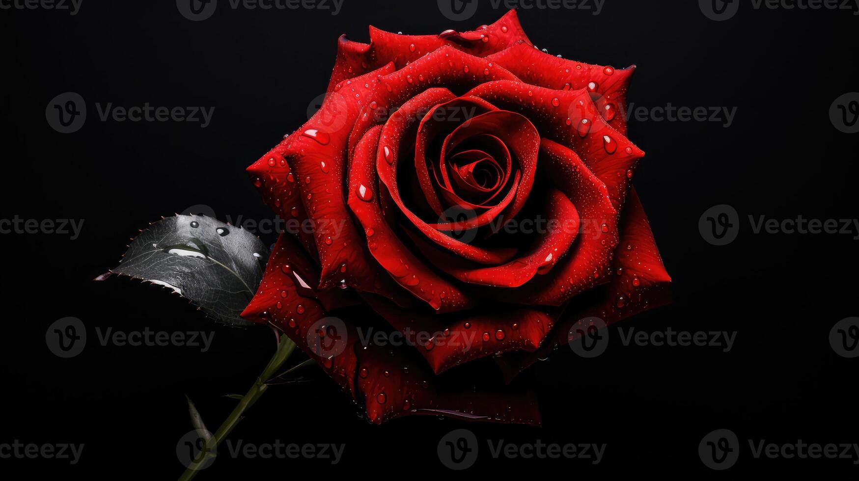 rose fancy background black photo