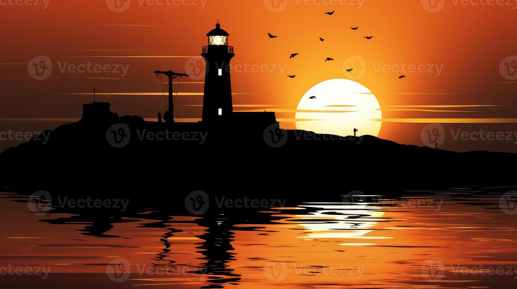 image clipart black and white sunset photo