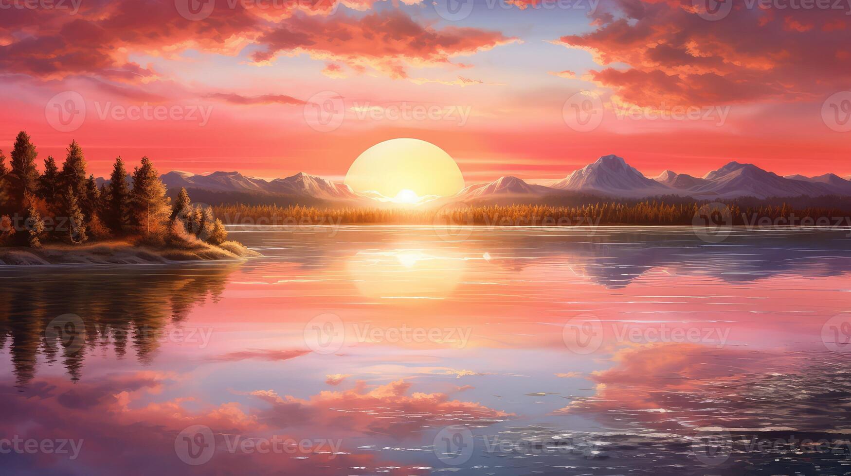 sky sun and water photo