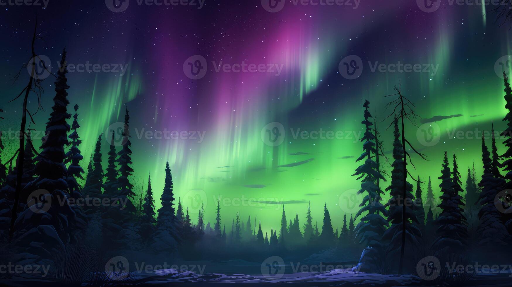 night green purple background photo