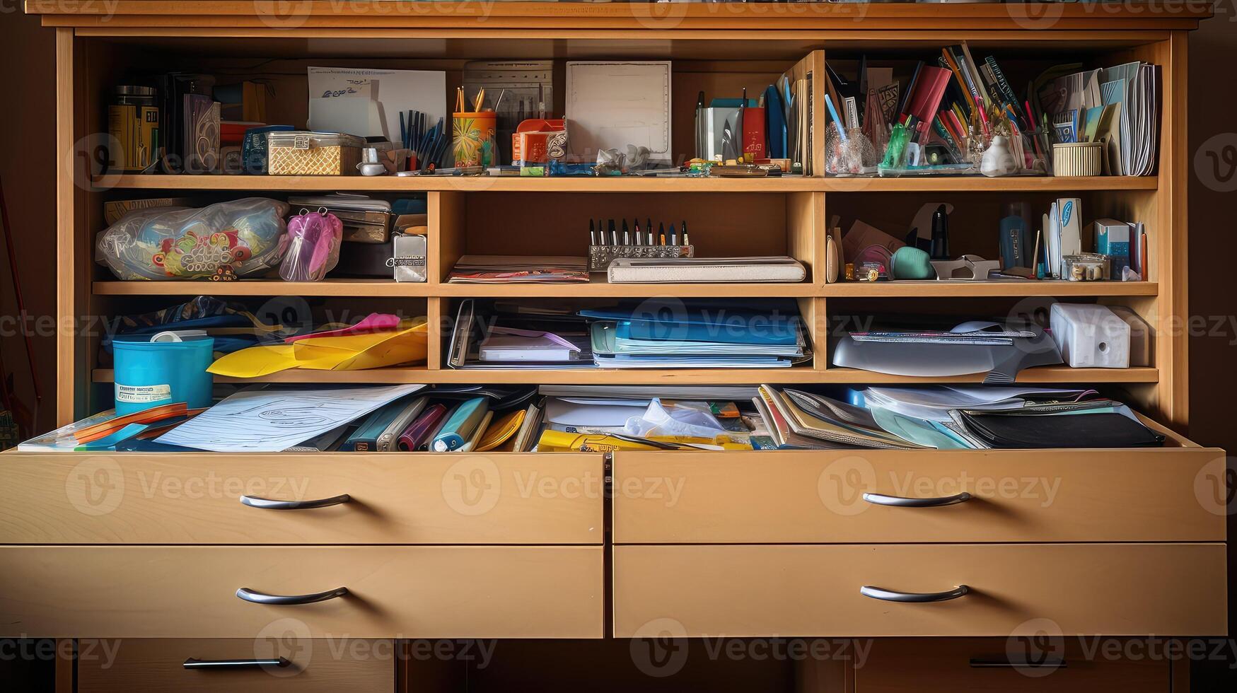 declutter desk drawer photo