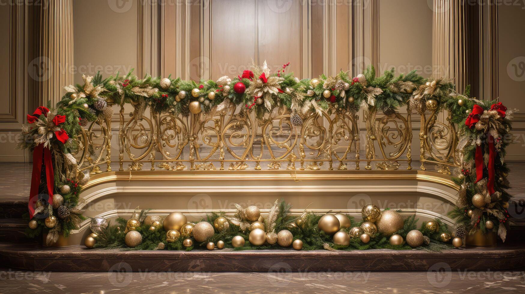 party gold holiday border photo