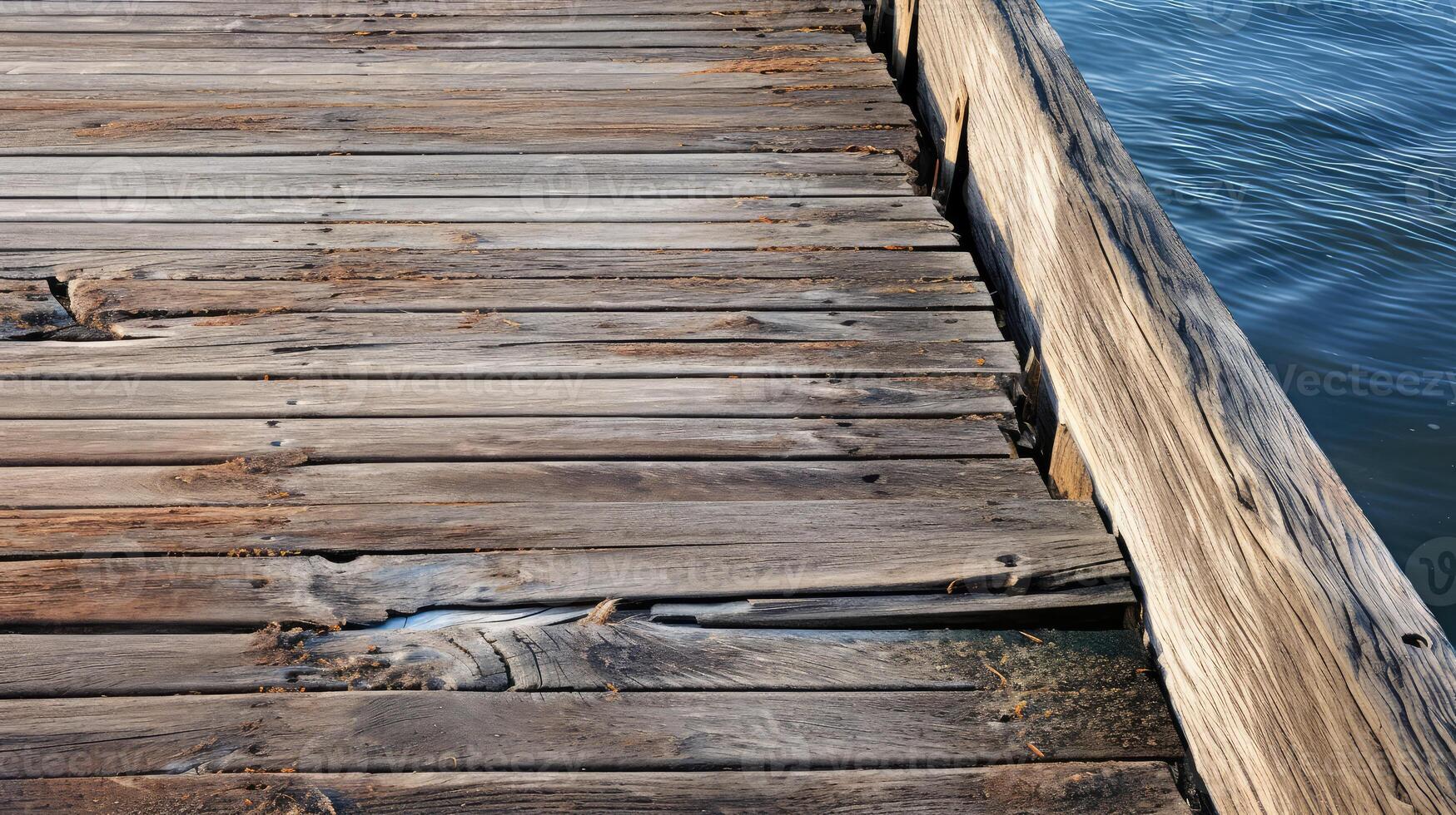 dock weathered wood photo