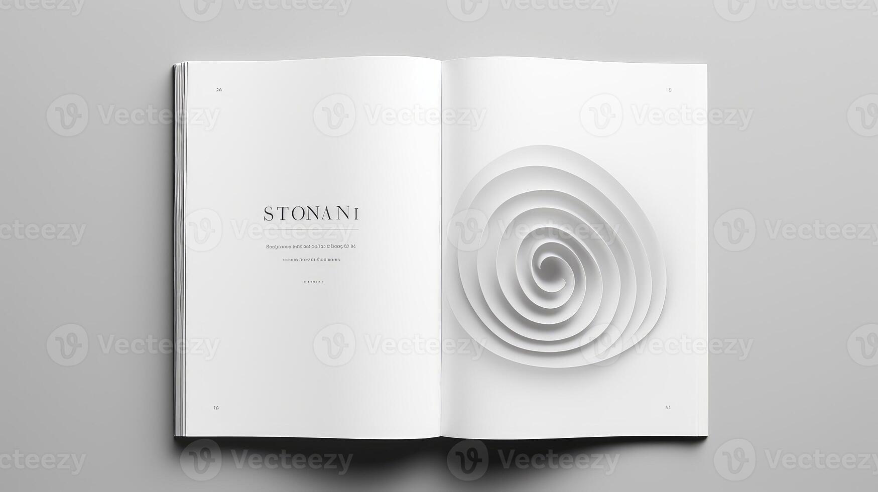 modern white brochure photo
