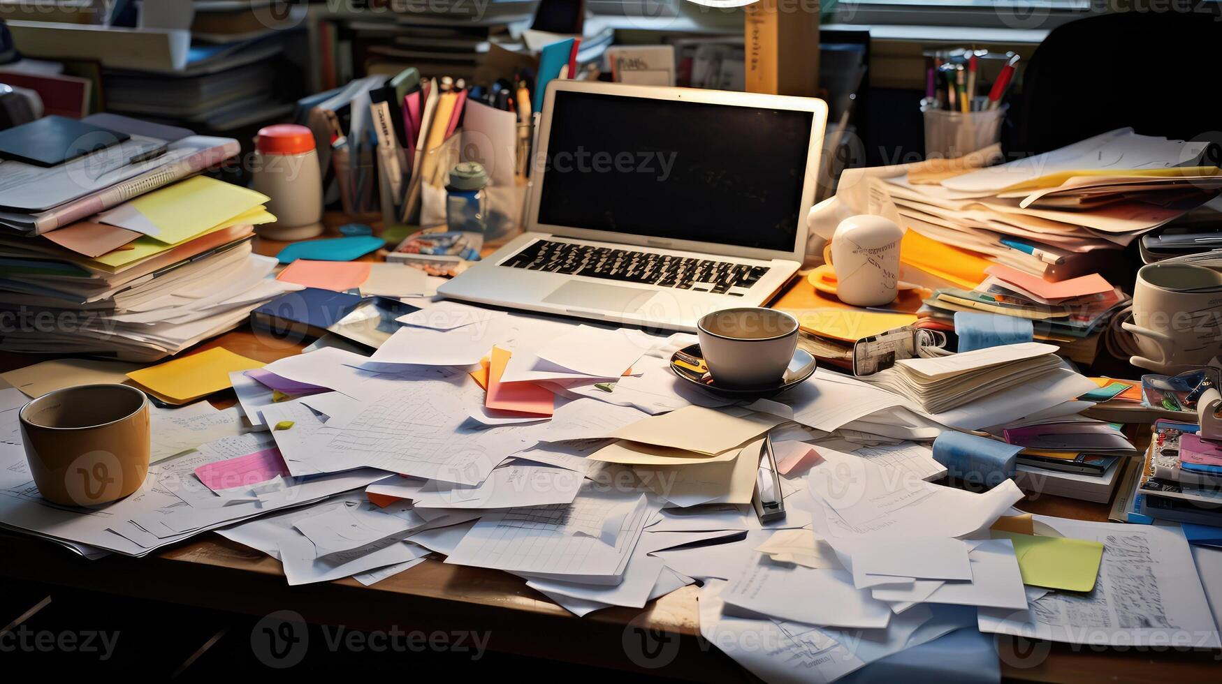 chaos business owner desk photo