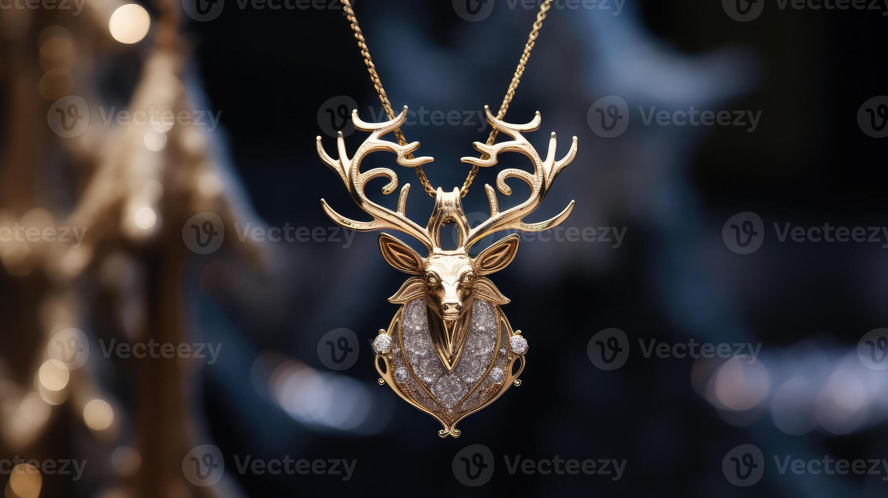 gemstone gold reindeer photo