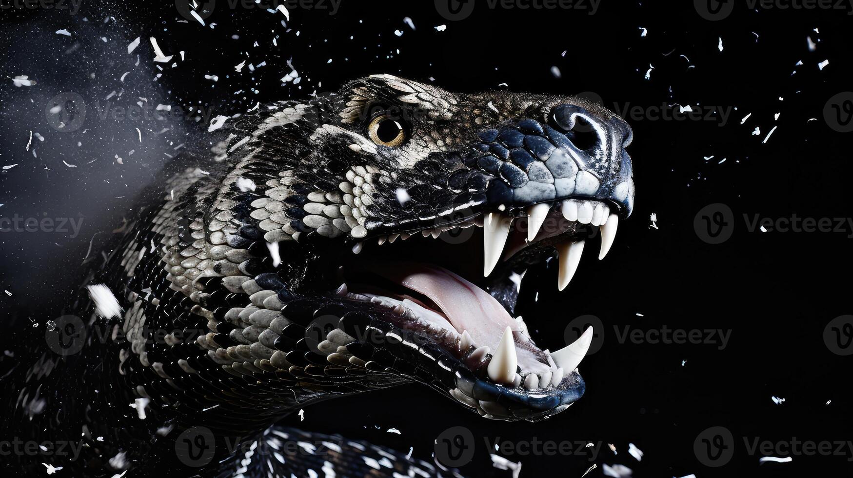 silver black snake photo