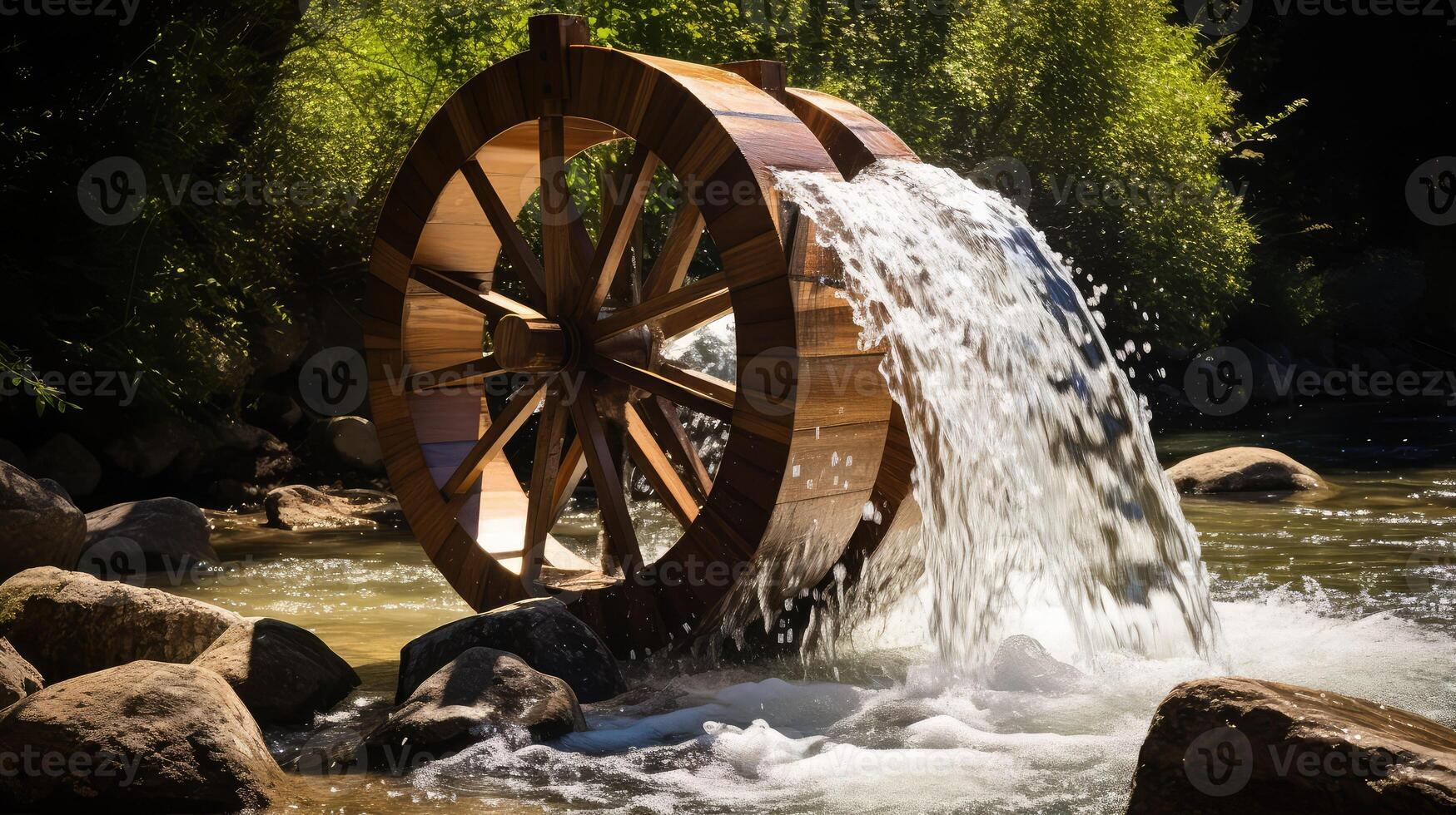 motion wooden wheel photo