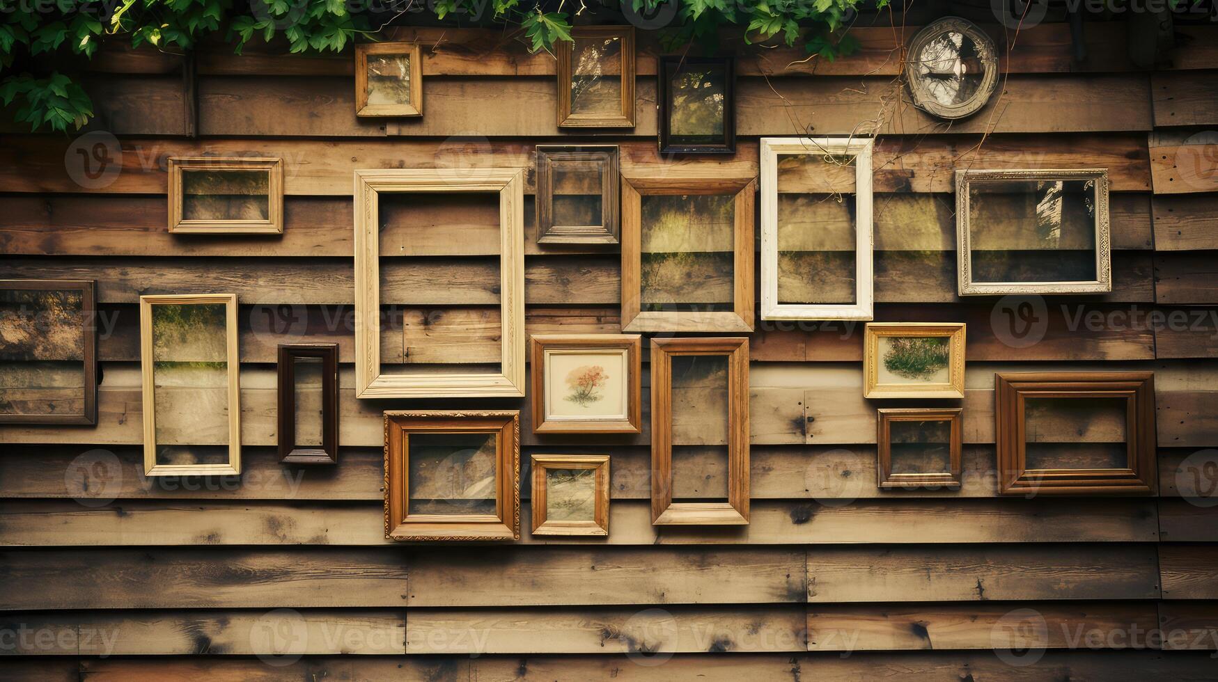 variety empty wood frame photo