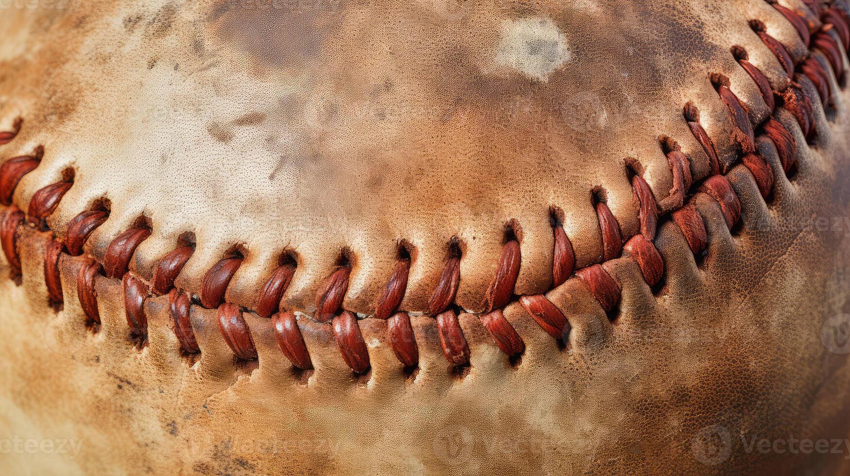 leather baseball texture background photo