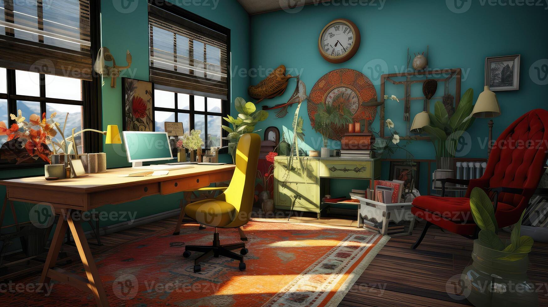 creative office decor photo