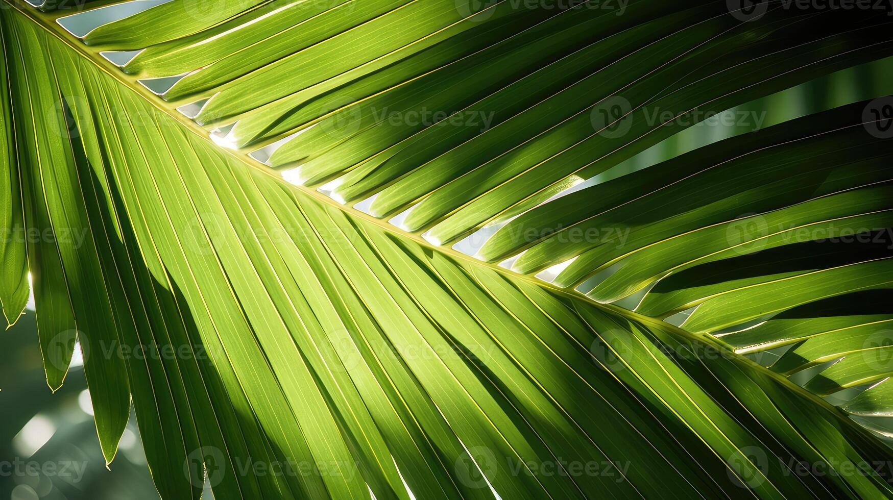 veins palm leaves transparent photo