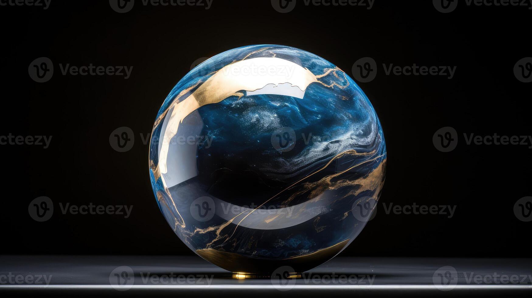band blue marble gold photo