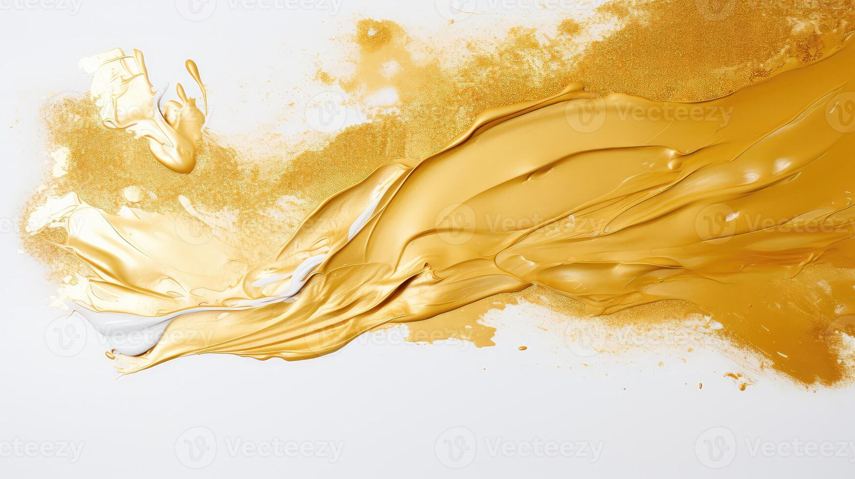 shimmer gold paint smear photo