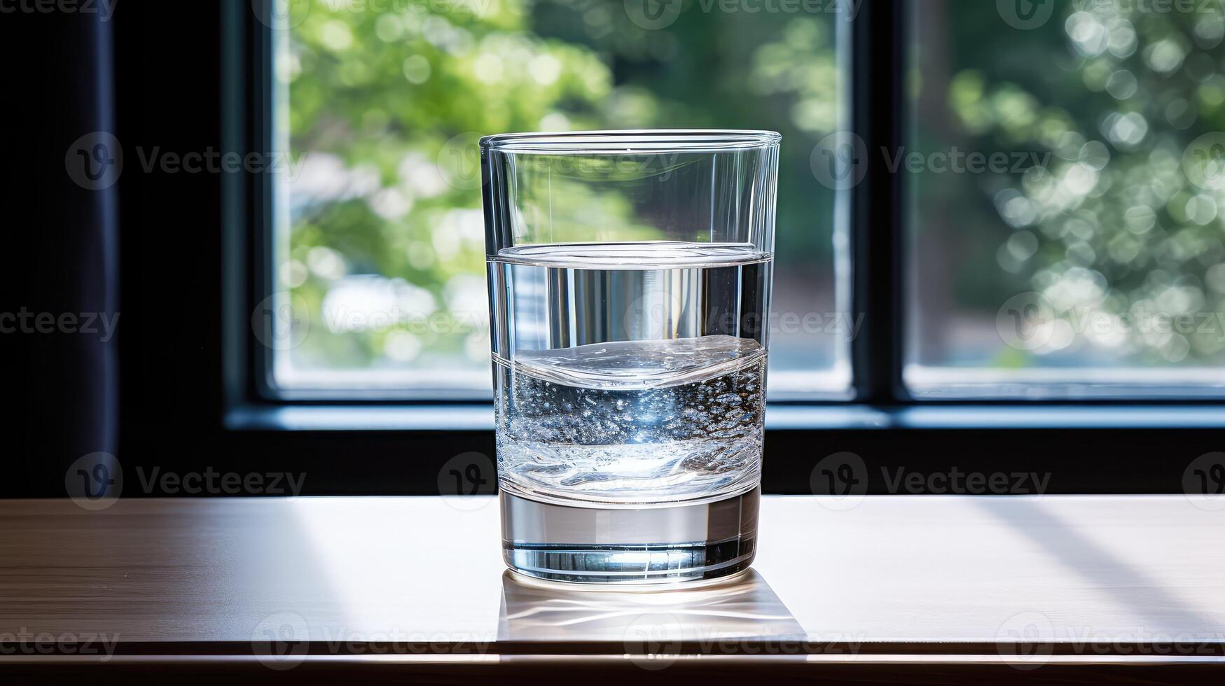 ice drinking water glass photo