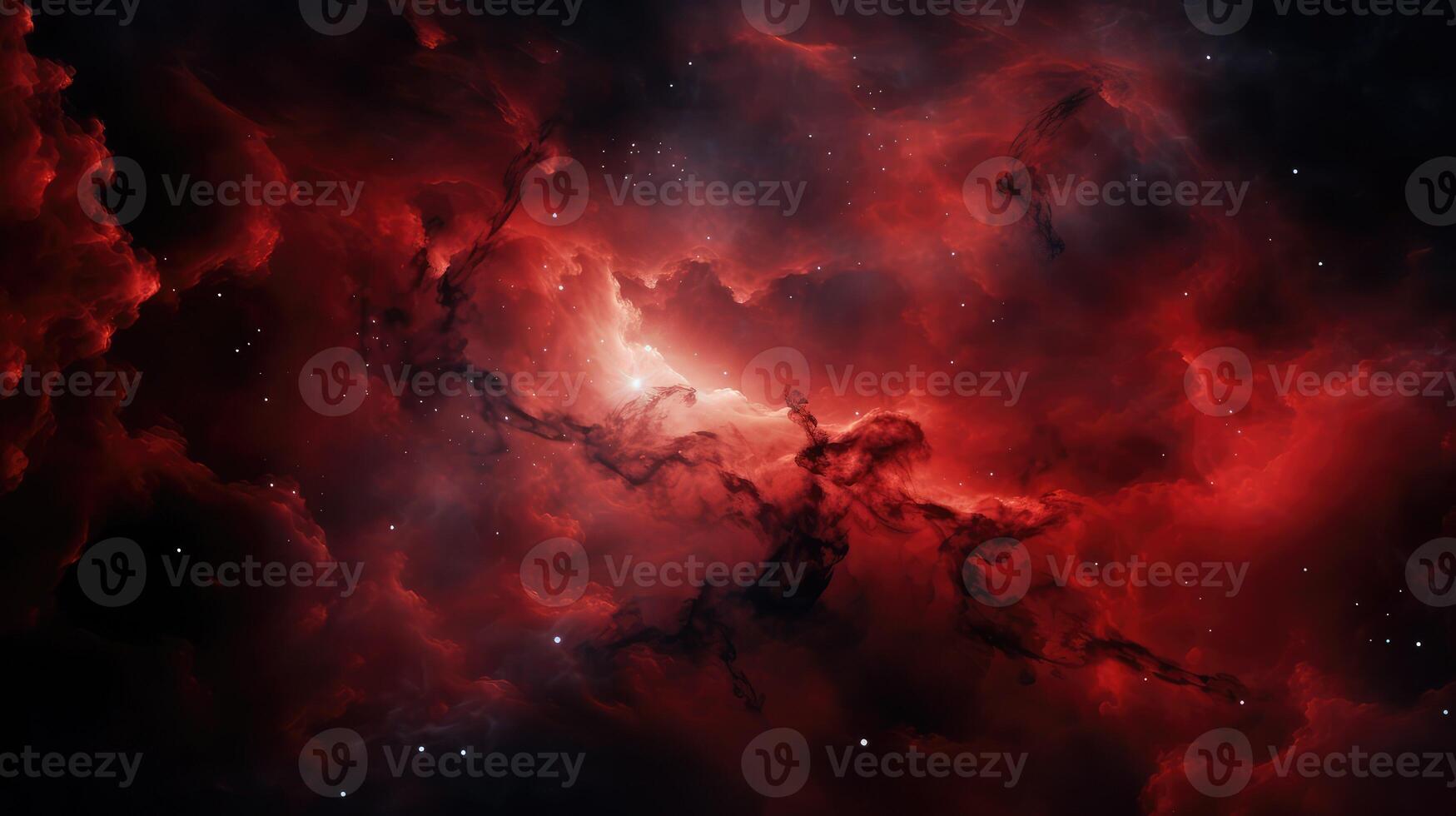 space red galaxy photo