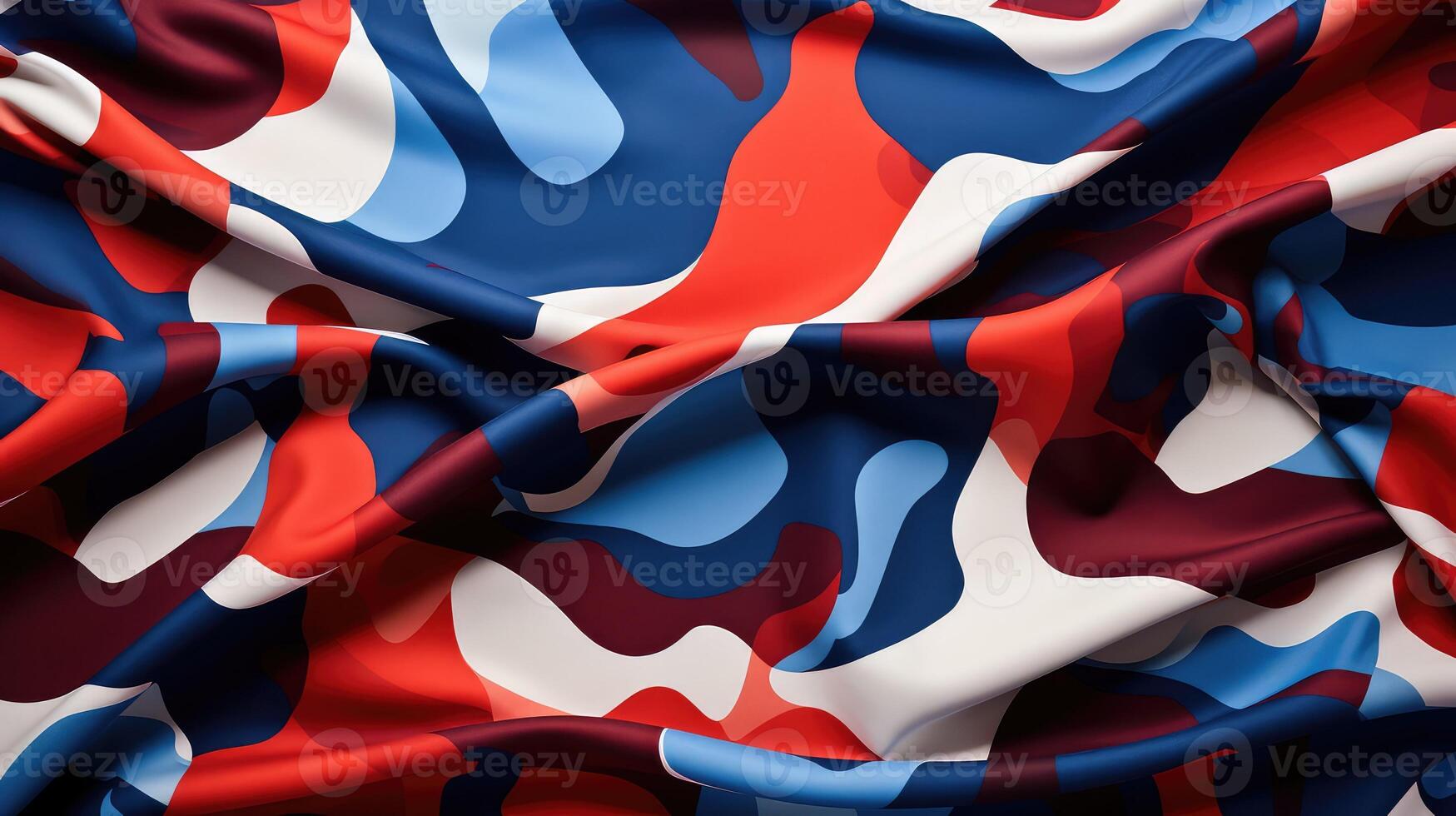 seamless red white blue camo photo