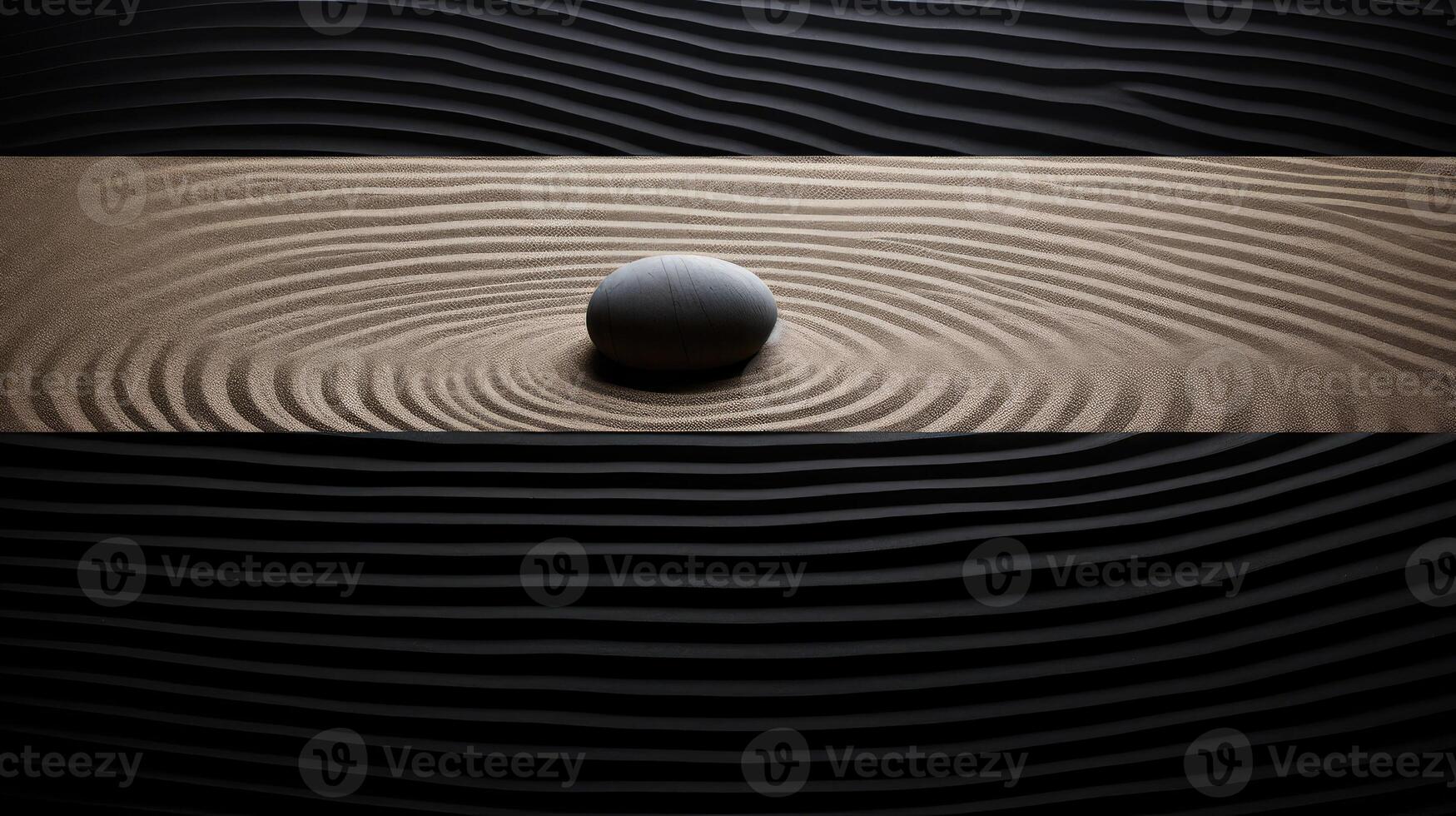 garden black meditate photo