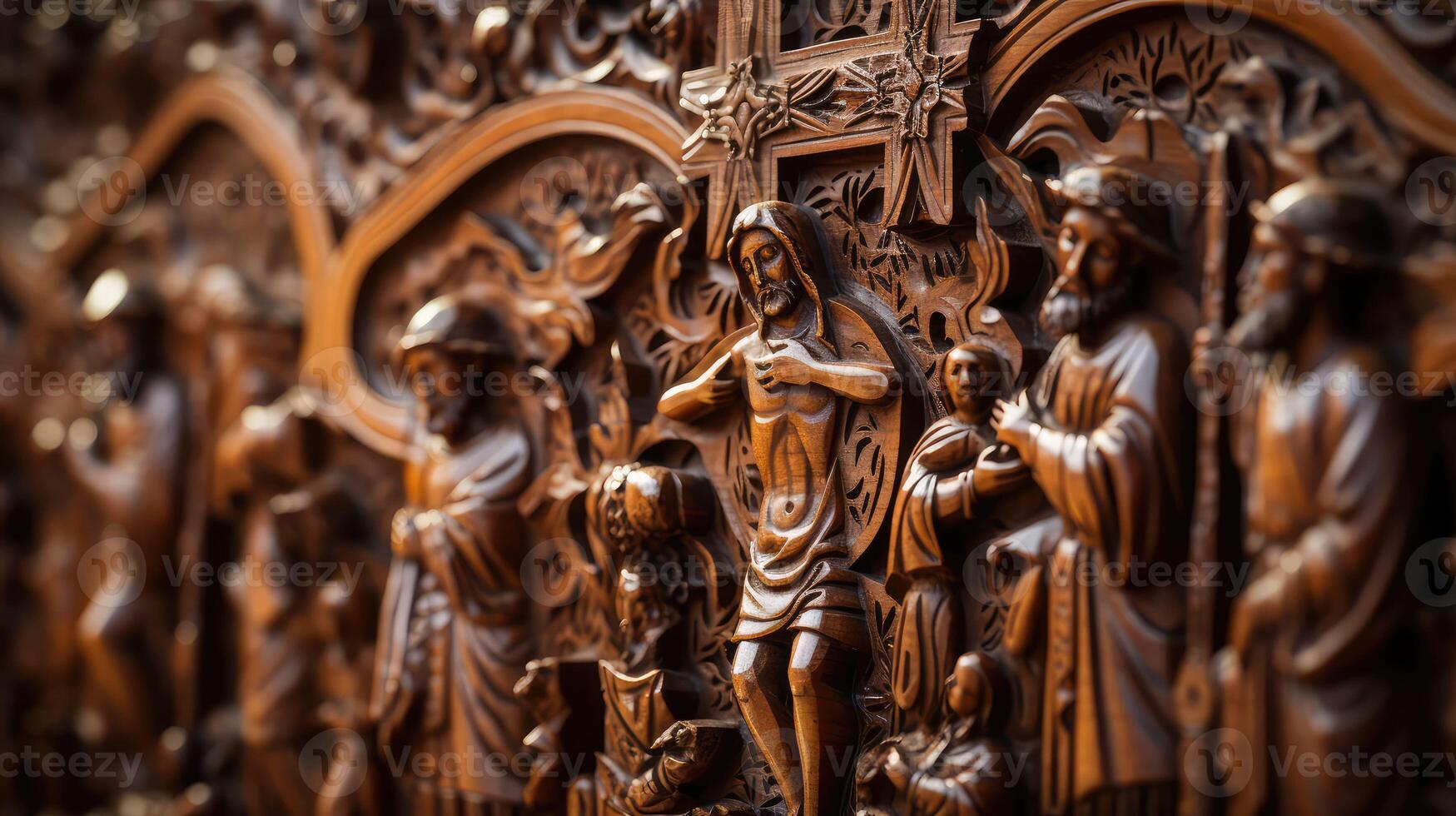 carving bible wood photo