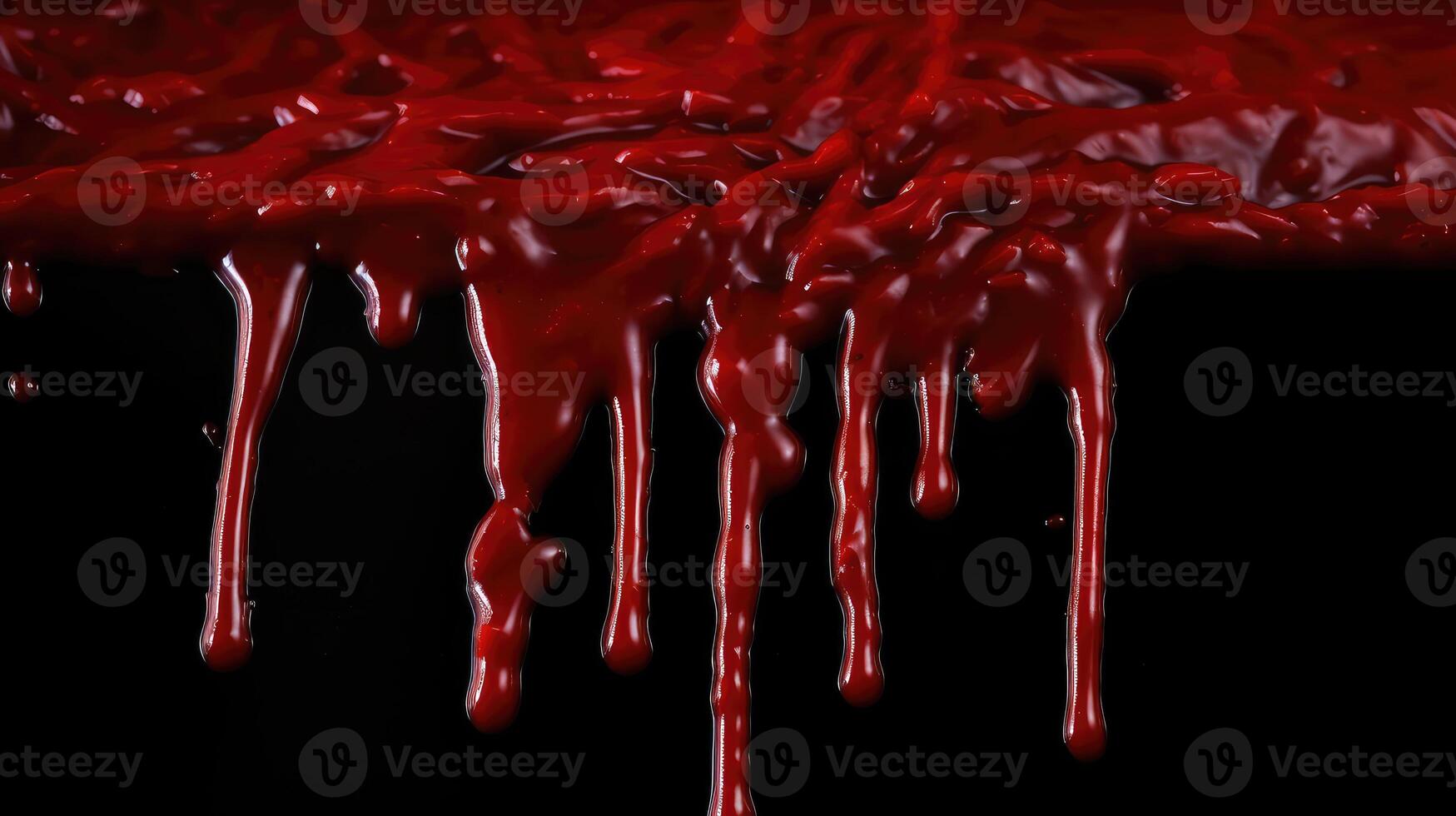 oozing red slime font photo