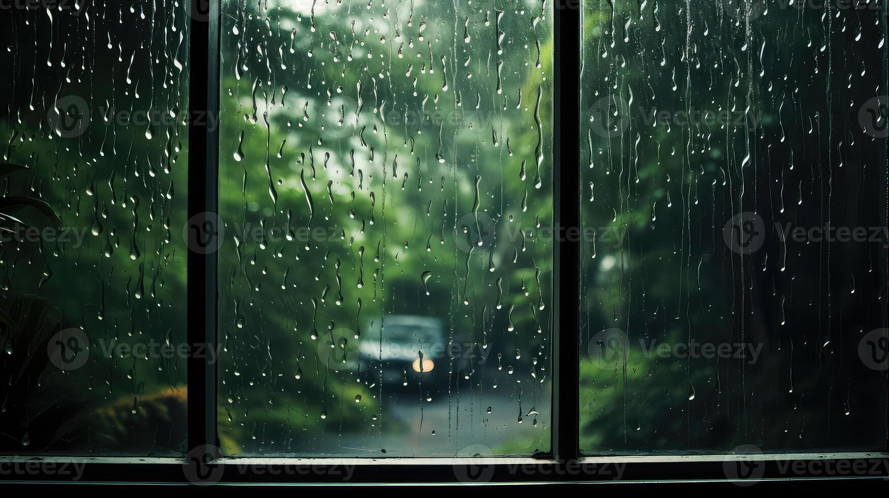 glass water on window photo