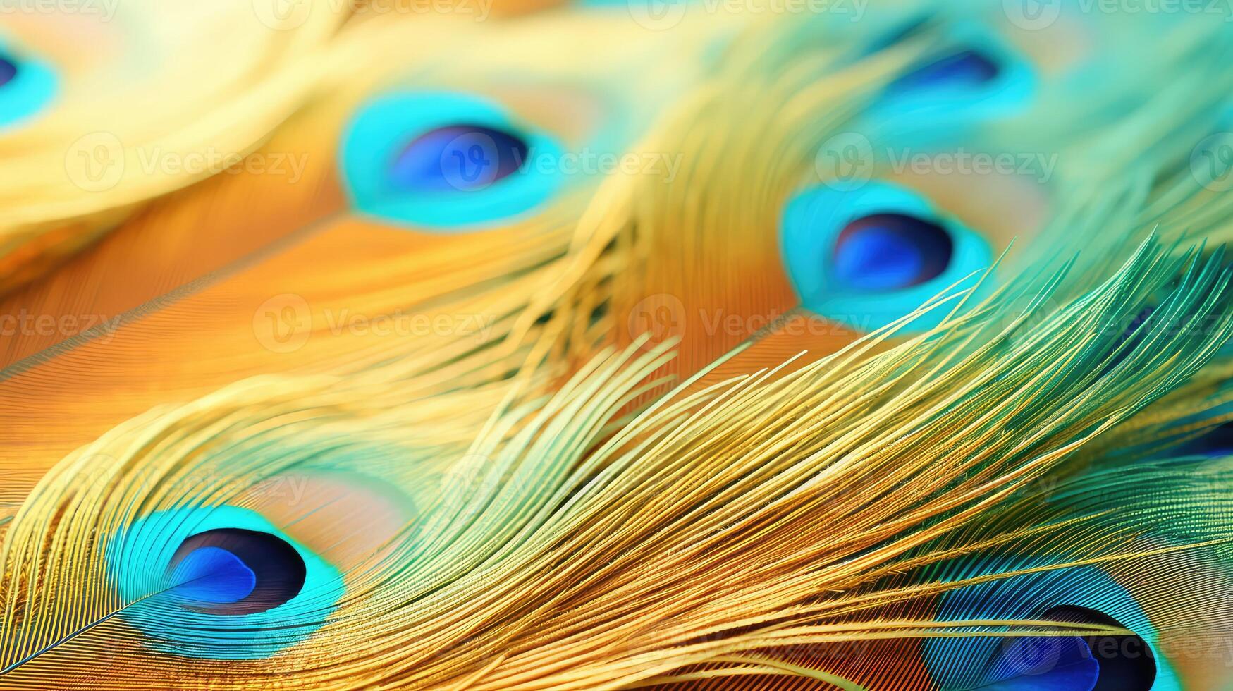 peacock gold and turquoise photo