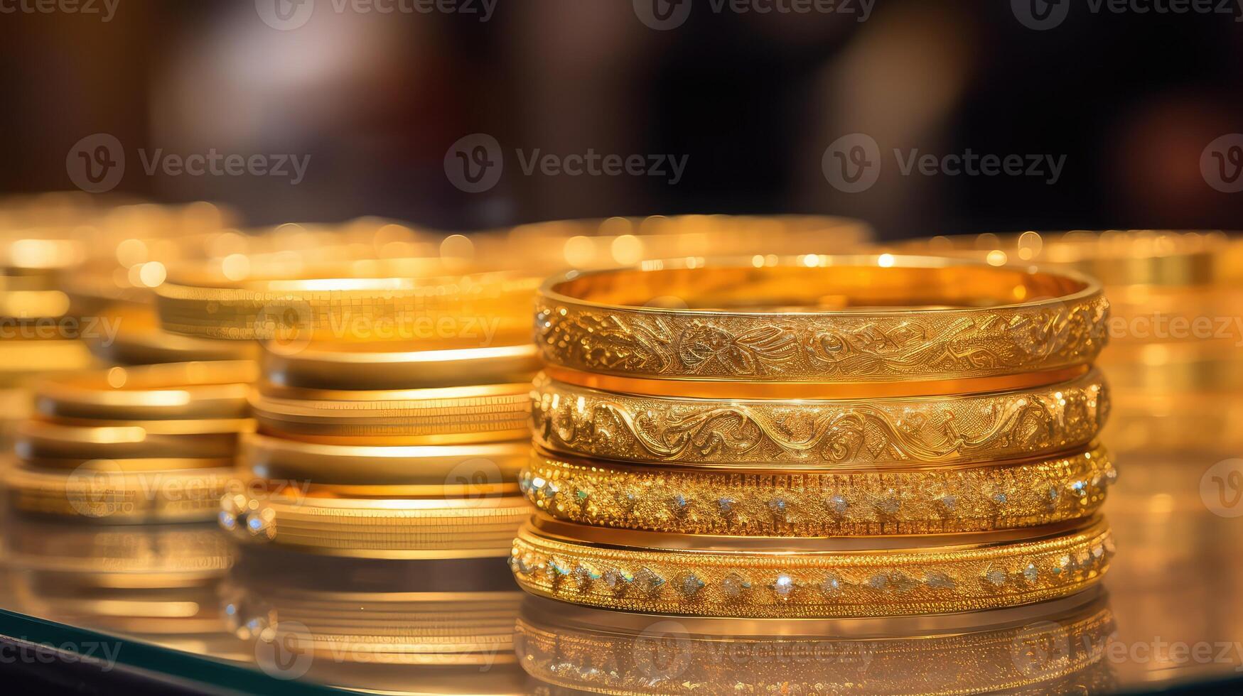 window gold bangles photo