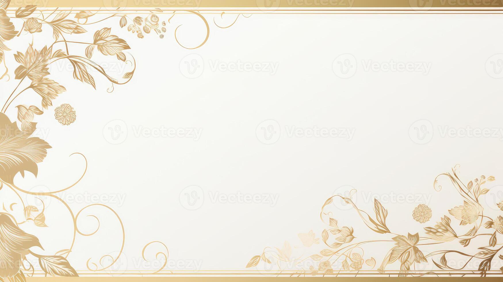 elegance gold page border photo