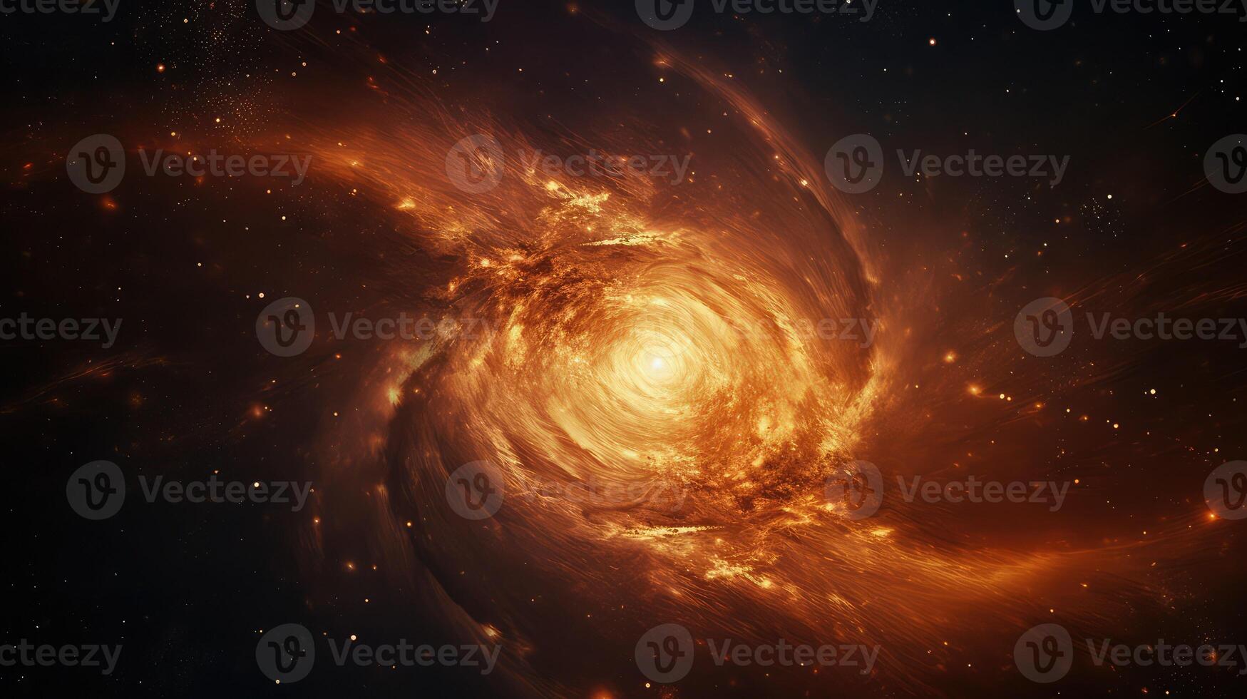 spiral orange galaxy photo